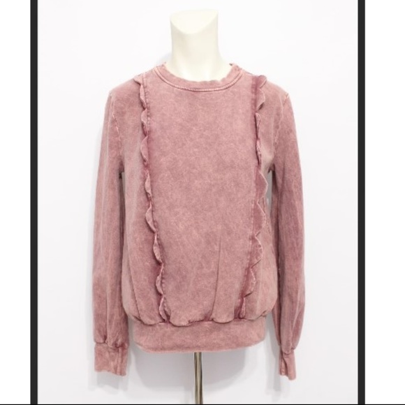 Anthropologie Sweaters - Eri+Ali peach Faded Crewneck Sweater long sleeves